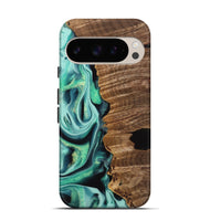 Pixel 9 Pro Wood Live Edge Phone Case - Gertie (Green, 742566)