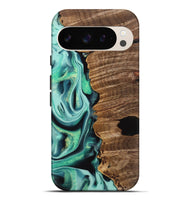 Pixel 9 Pro XL Wood Live Edge Phone Case - Gertie (Green, 742566)