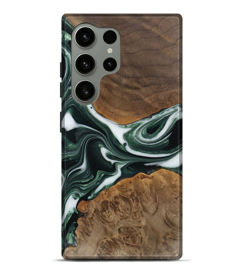 Galaxy S24 Ultra Wood Live Edge Phone Case - Merrill (Green, 742568)