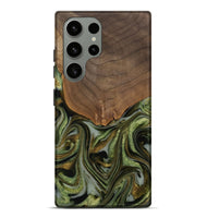 Galaxy S23 Ultra Wood Live Edge Phone Case - Caralie (Green, 742573)