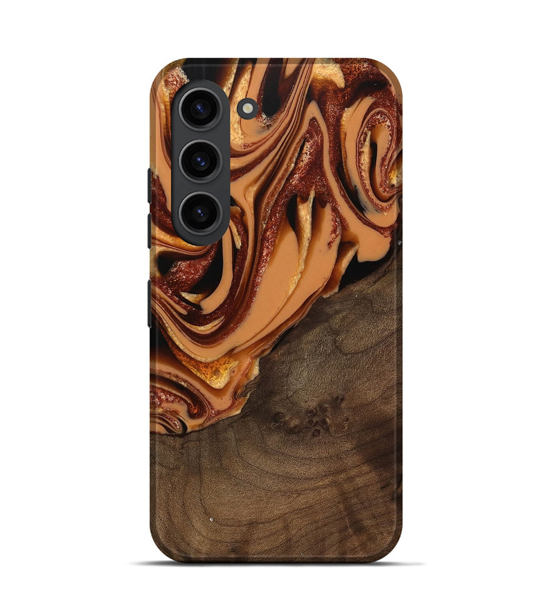 Galaxy S23 Wood Live Edge Phone Case - Ludie (Red, 742580)