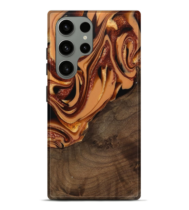 Galaxy S23 Ultra Wood Live Edge Phone Case - Ludie (Red, 742580)