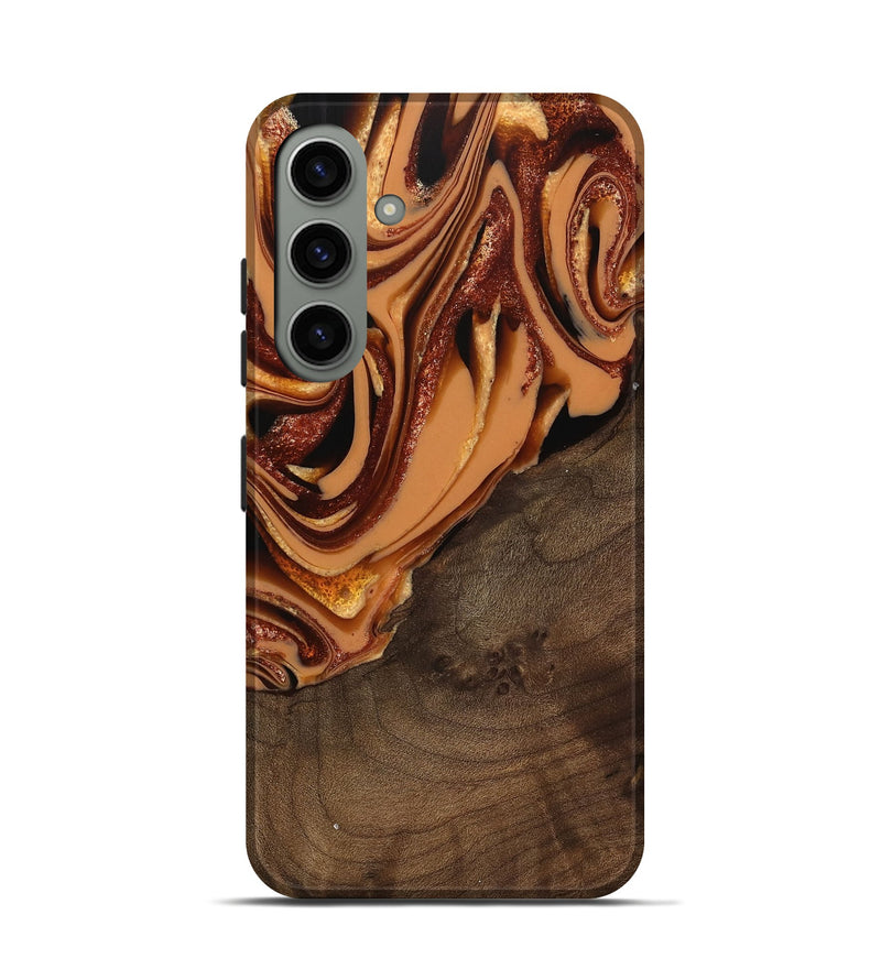 Galaxy S24 Wood Live Edge Phone Case - Ludie (Red, 742580)