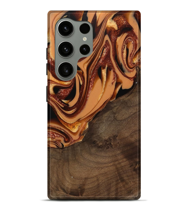 Galaxy S24 Ultra Wood Live Edge Phone Case - Ludie (Red, 742580)