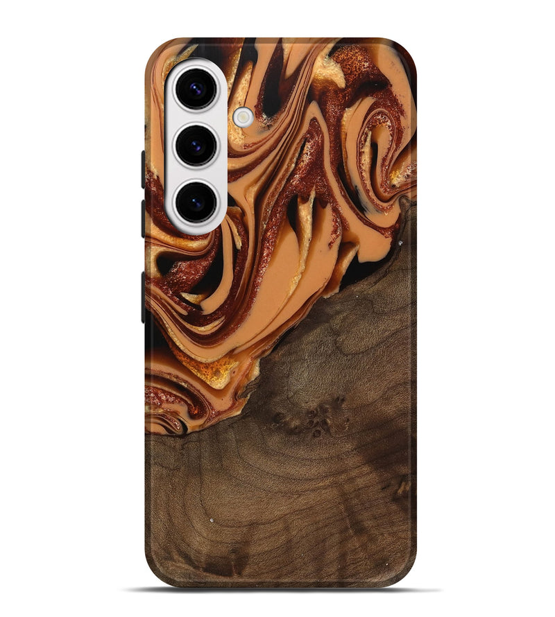 Galaxy S25 Plus Wood Live Edge Phone Case - Ludie (Red, 742580)