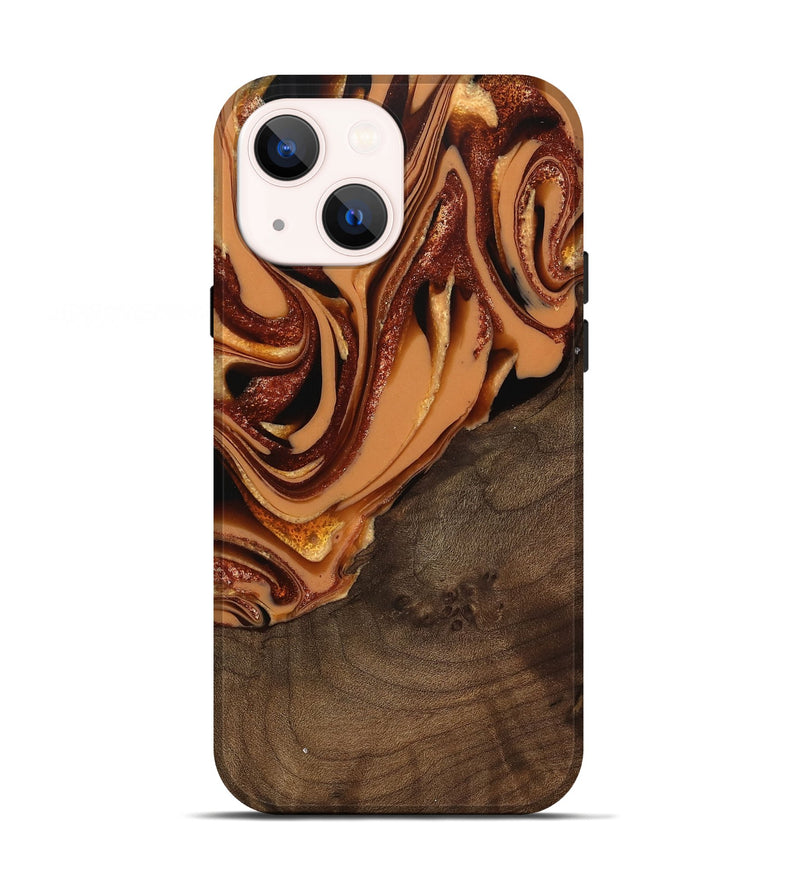 iPhone 13 Wood Live Edge Phone Case - Ludie (Red, 742580)