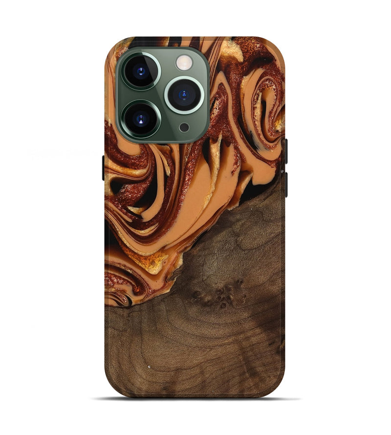 iPhone 13 Pro Wood Live Edge Phone Case - Ludie (Red, 742580)