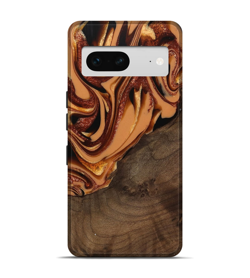 Pixel 7 Wood Live Edge Phone Case - Ludie (Red, 742580)