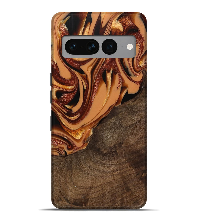 Pixel 7 Pro Wood Live Edge Phone Case - Ludie (Red, 742580)