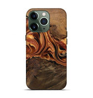 iPhone 13 Pro Wood Live Edge Phone Case - Ivie (Red, 742581)