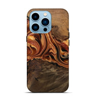 iPhone 14 Pro Wood Live Edge Phone Case - Ivie (Red, 742581)