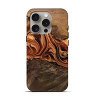 iPhone 16 Pro Wood Live Edge Phone Case - Ivie (Red, 742581)