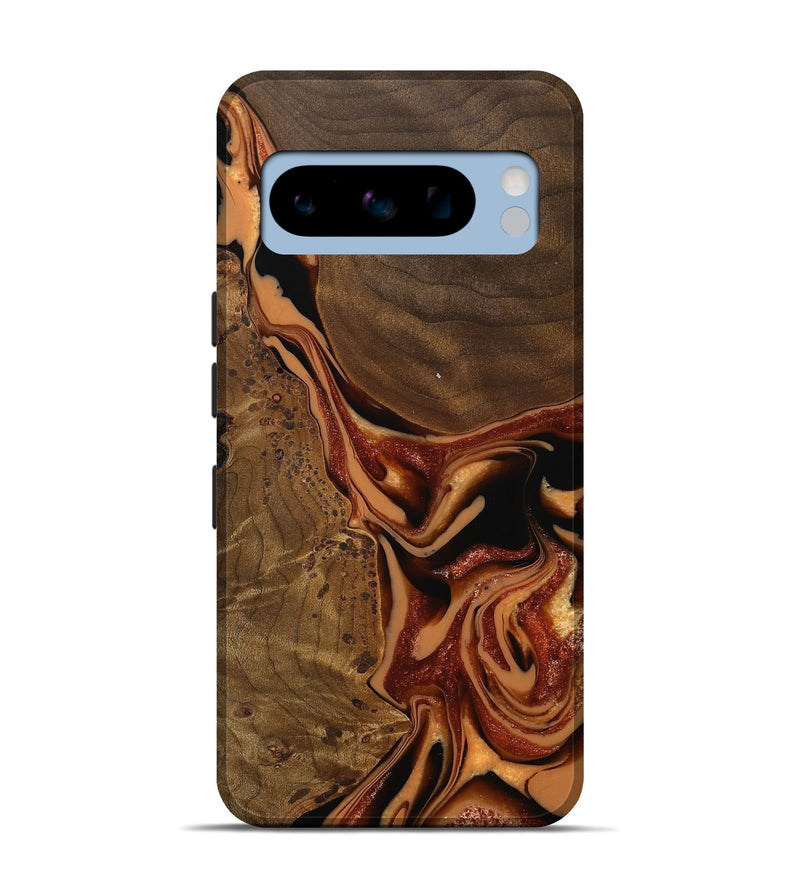 Pixel 8 Pro Wood Live Edge Phone Case - Yevette (Red, 742582)