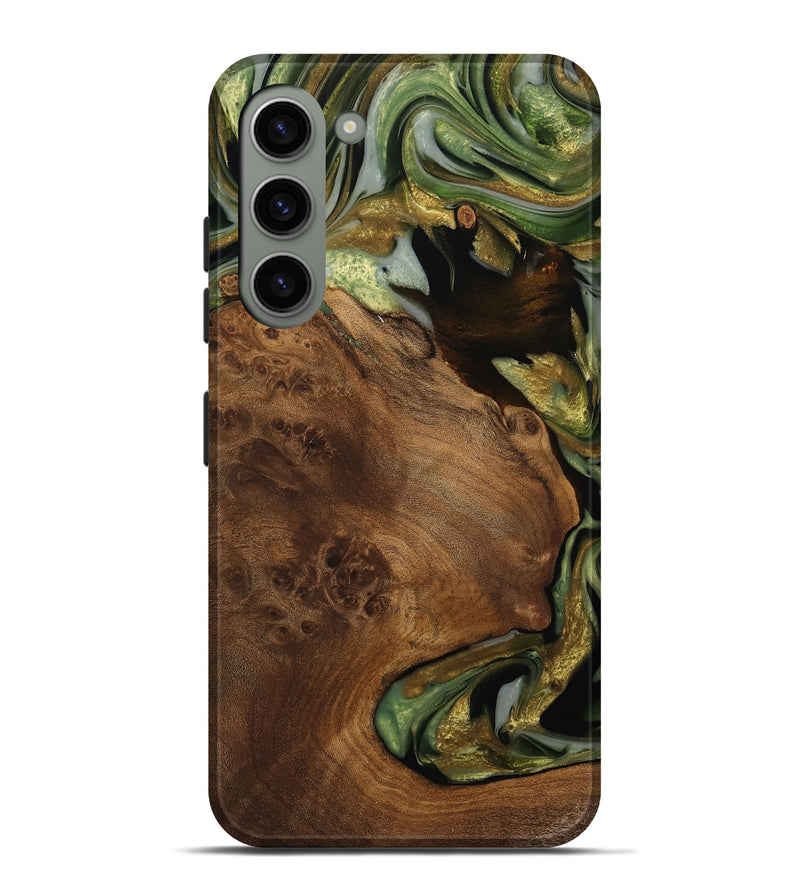 Galaxy S23 Plus Wood Live Edge Phone Case - Gustave (Green, 742584)