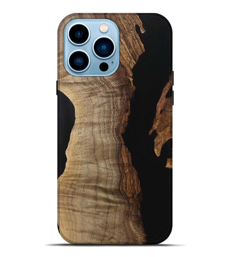 iPhone 14 Pro Max Wood Live Edge Phone Case - Metri (Wood Burl, 742586)