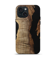 iPhone 15 Wood Live Edge Phone Case - Metri (Wood Burl, 742586)