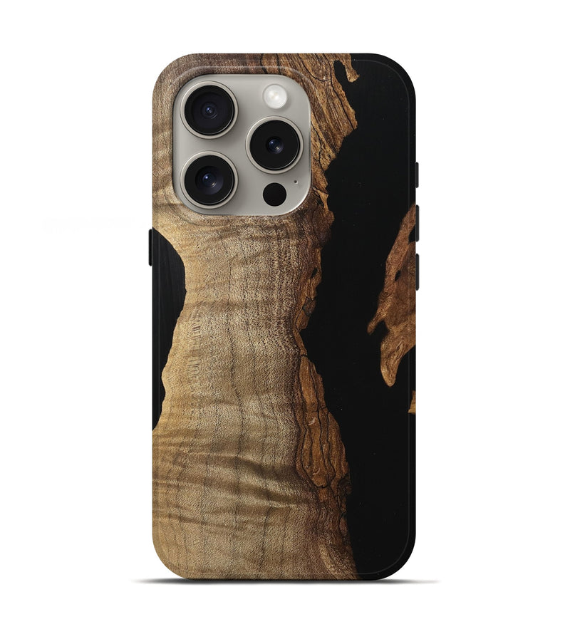 iPhone 16 Pro Wood Live Edge Phone Case - Metri (Wood Burl, 742586)