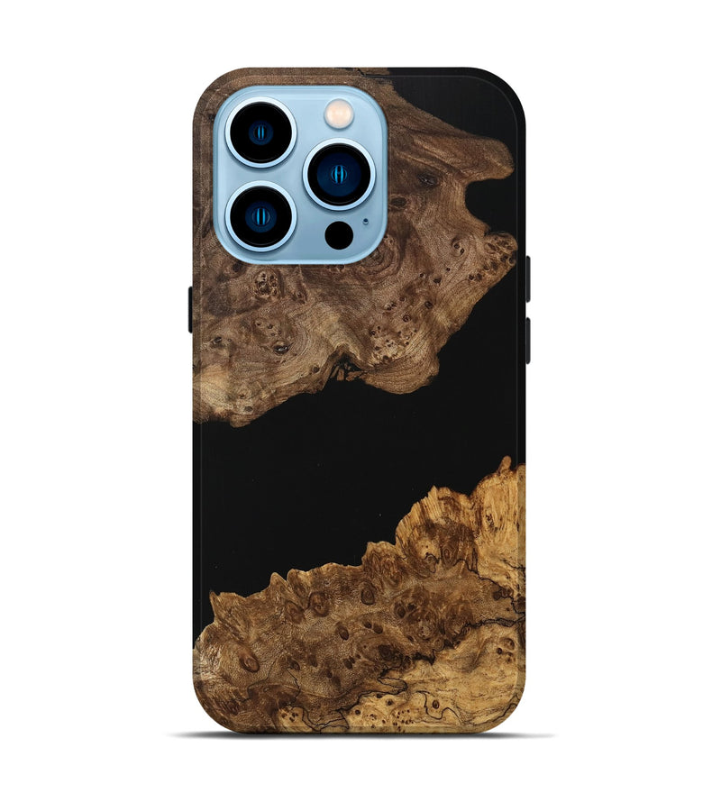 iPhone 14 Pro Wood Live Edge Phone Case - Susi (Wood Burl, 742587)