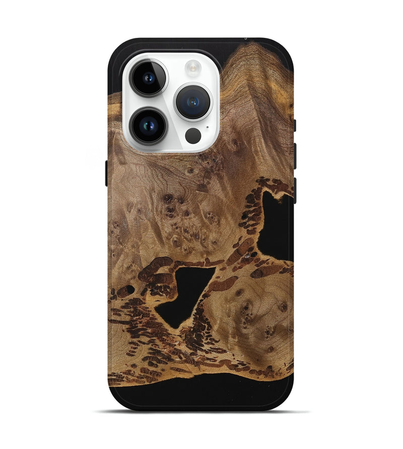 iPhone 15 Pro Wood Live Edge Phone Case - Shigeru (Wood Burl, 742588)