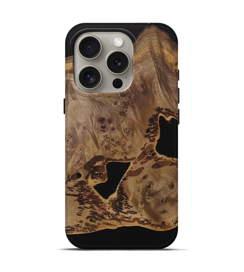 iPhone 16 Pro Wood Live Edge Phone Case - Shigeru (Wood Burl, 742588)