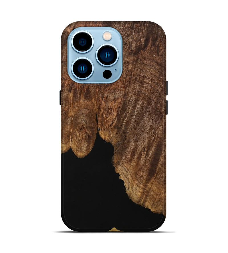 iPhone 14 Pro Wood Live Edge Phone Case - Bess (Wood Burl, 742590)