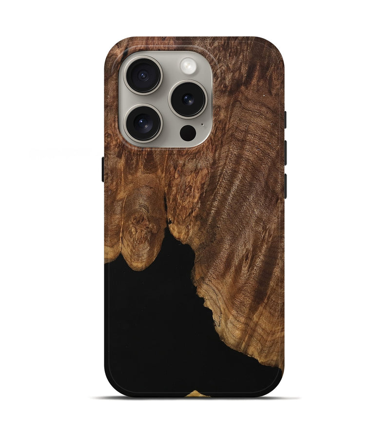 iPhone 16 Pro Wood Live Edge Phone Case - Bess (Wood Burl, 742590)