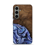 Galaxy S24 Wood Live Edge Phone Case - Livia (Blue, 742595)