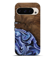 Pixel 9 Pro XL Wood Live Edge Phone Case - Livia (Blue, 742595)