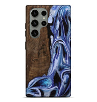 Galaxy S23 Ultra Wood Live Edge Phone Case - Kymi (Blue, 742596)