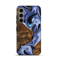 Galaxy S24 Wood Live Edge Phone Case - Lucetta (Blue, 742598)