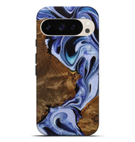 Pixel 9 Pro XL Wood Live Edge Phone Case - Lucetta (Blue, 742598)