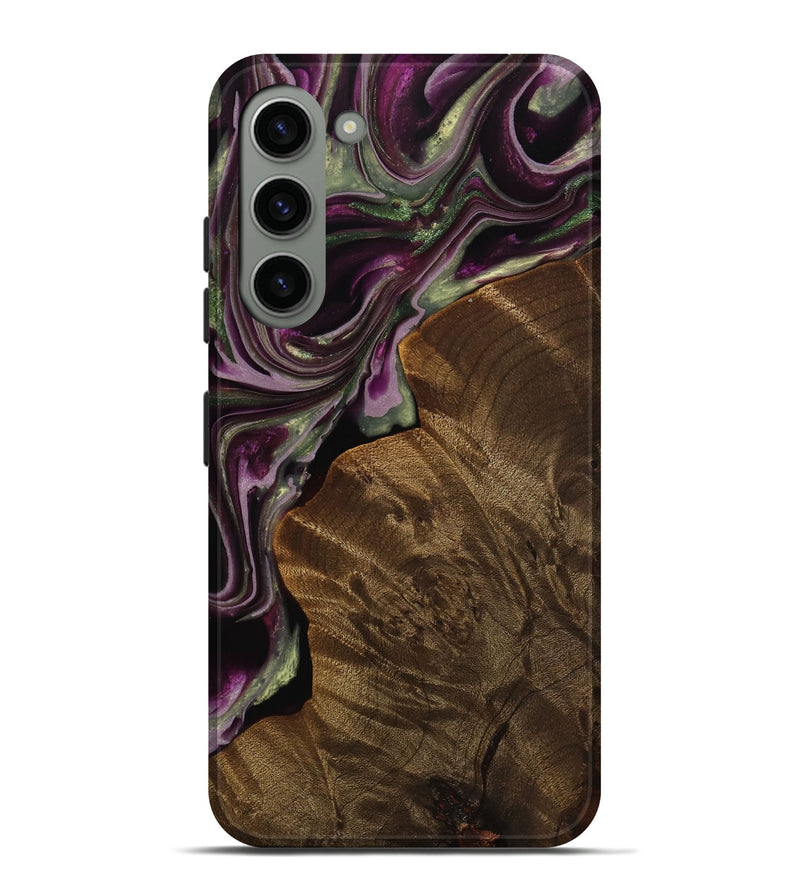 Galaxy S23 Plus Wood Live Edge Phone Case - Erinna (Purple, 742599)