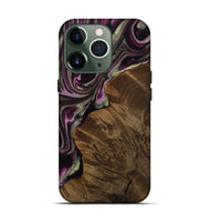 iPhone 13 Pro Wood Live Edge Phone Case - Erinna (Purple, 742599)