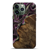 iPhone 13 Pro Max Wood Live Edge Phone Case - Erinna (Purple, 742599)