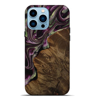 iPhone 14 Pro Max Wood Live Edge Phone Case - Erinna (Purple, 742599)