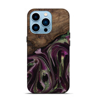 iPhone 14 Pro Wood Live Edge Phone Case - Marilou (Purple, 742600)