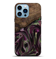 iPhone 14 Pro Max Wood Live Edge Phone Case - Marilou (Purple, 742600)