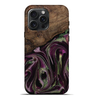 iPhone 16 Pro Max Wood Live Edge Phone Case - Marilou (Purple, 742600)