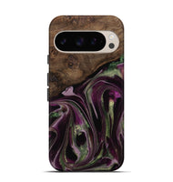 Pixel 9 Pro Wood Live Edge Phone Case - Marilou (Purple, 742600)