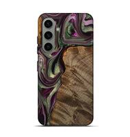 Galaxy S24 Wood Live Edge Phone Case - Maroun (Purple, 742601)