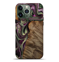 iPhone 13 Pro Max Wood Live Edge Phone Case - Maroun (Purple, 742601)