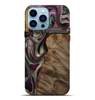 iPhone 14 Pro Max Wood Live Edge Phone Case - Maroun (Purple, 742601)