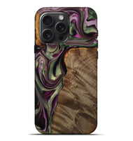 iPhone 16 Pro Max Wood Live Edge Phone Case - Maroun (Purple, 742601)