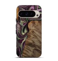 Pixel 9 Pro Wood Live Edge Phone Case - Maroun (Purple, 742601)