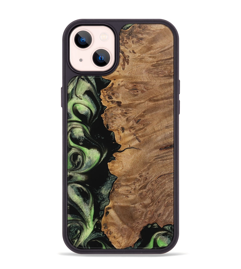 iPhone 14 Plus Wood Phone Case - Ottilie (Green, 742632)