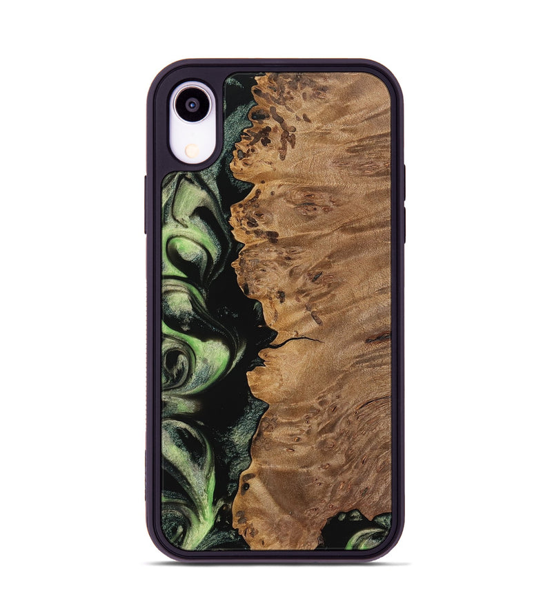 iPhone Xr Wood Phone Case - Ottilie (Green, 742632)