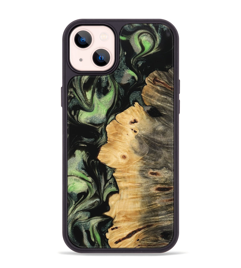 iPhone 14 Plus Wood Phone Case - Tonja (Green, 742633)