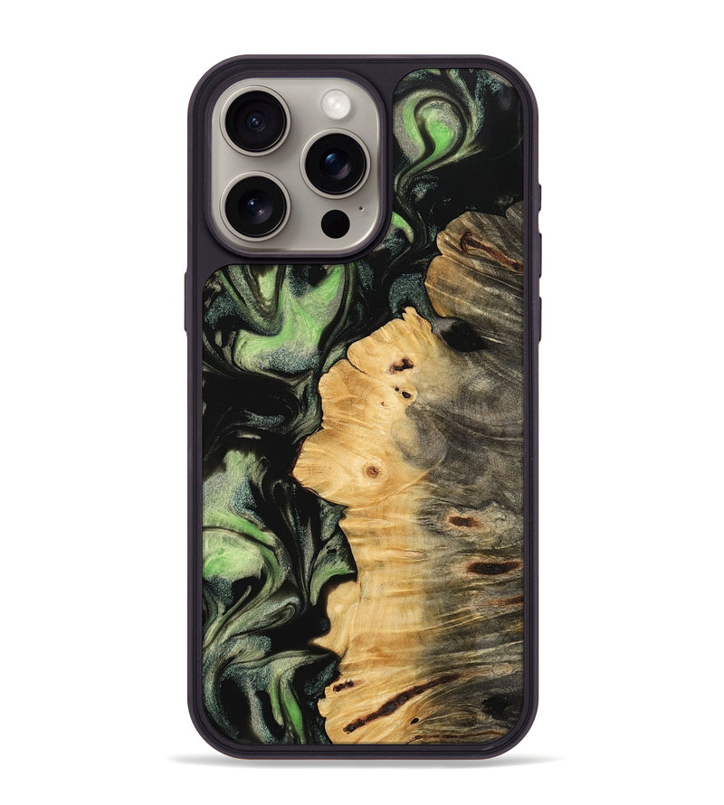 iPhone 15 Pro Max Wood Phone Case - Tonja (Green, 742633)