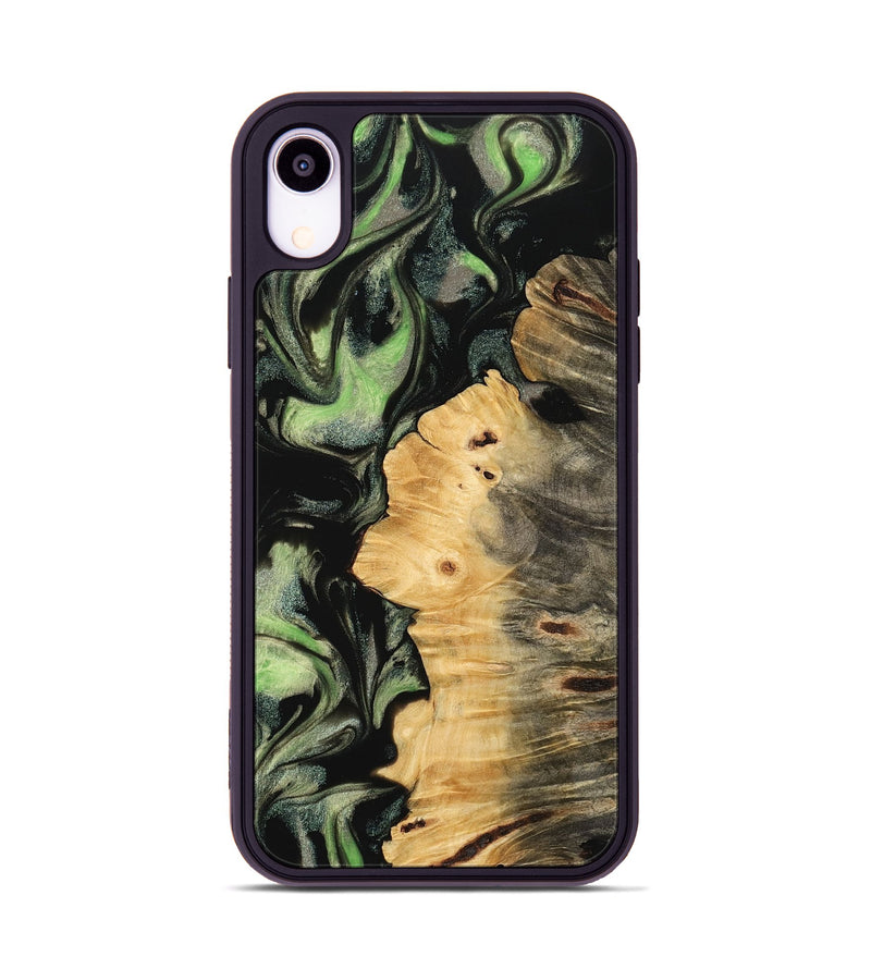 iPhone Xr Wood Phone Case - Tonja (Green, 742633)