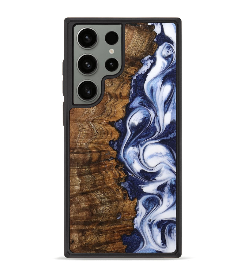 Galaxy S23 Ultra Wood Phone Case - Raju (Blue, 742639)